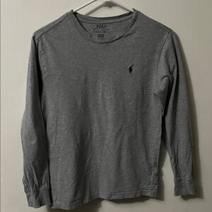 Polo by Ralph Lauren Charcoal Long Sleeve Tee
